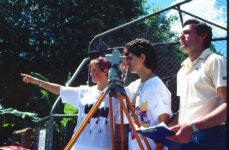 Surveying students on campus